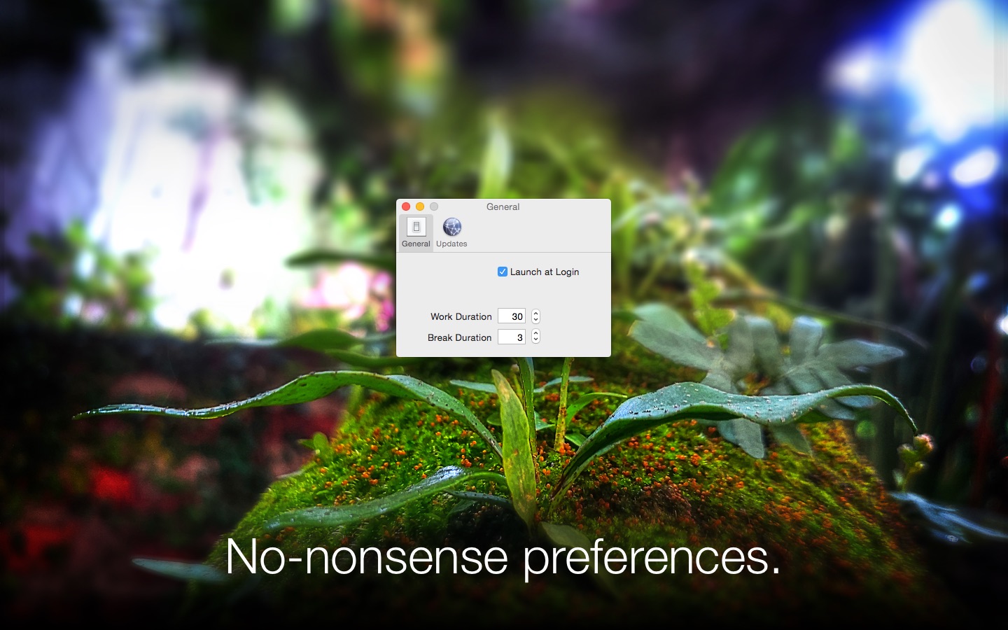 Move! preferences window